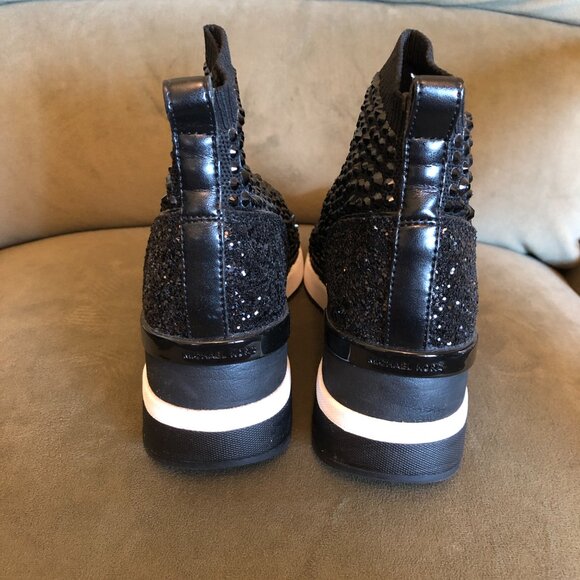 Michael Kors Zuma Wedge Bootie Slip-On Sneaker Shoe Boot - Picture 4 of 15